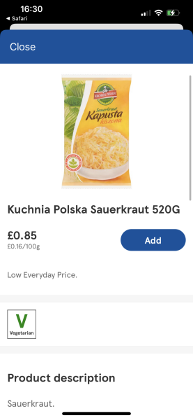 No Gut Biome section yet!: my supermarket Sauerkraut is pasteurised. So pointless!  