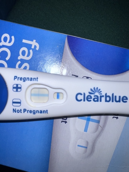 Faint positive Clear Blue