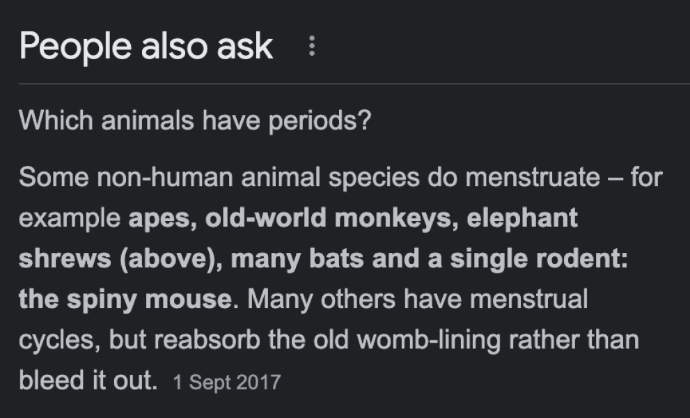 Why do you think that we have periods?