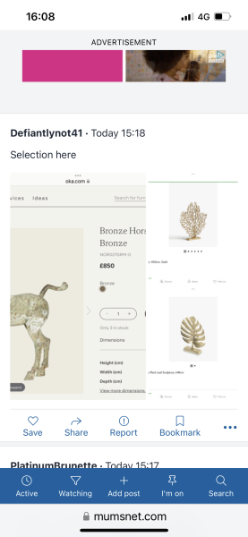 I need a large gold/brass thing. 