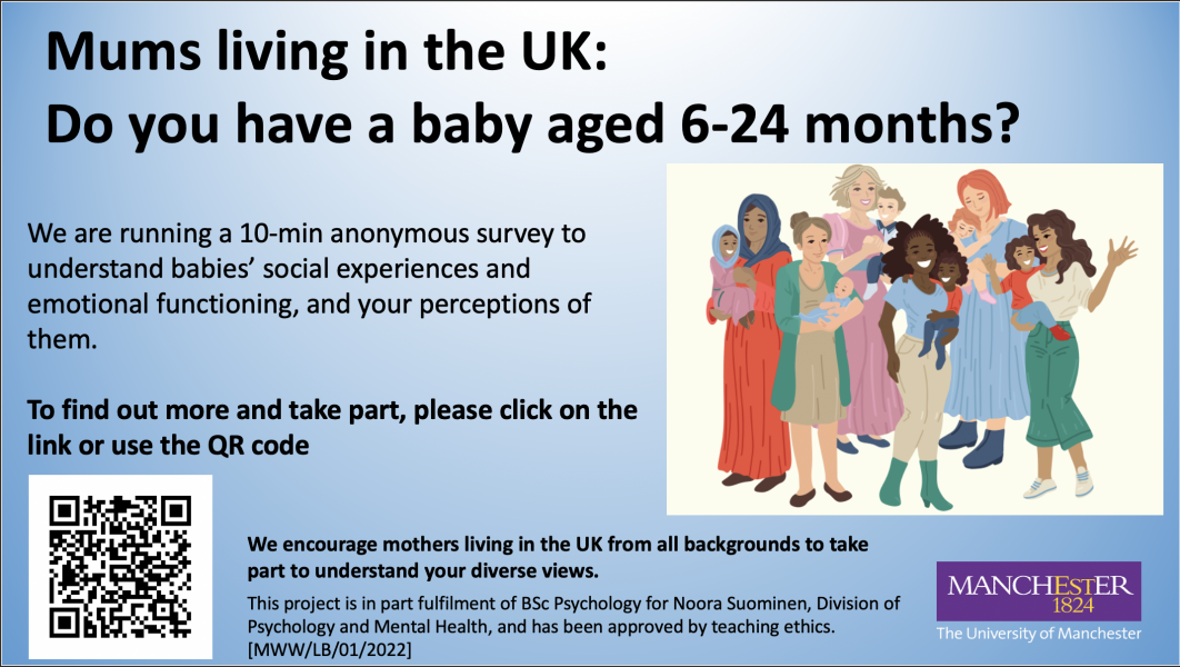 Looking for mums with an infant to answer a survey