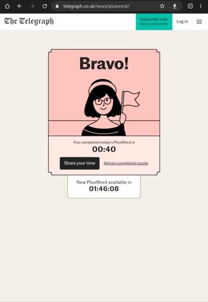 Plusword - new thread 1!