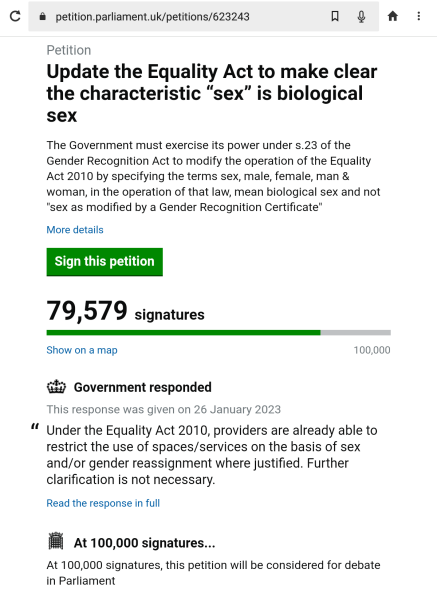 Petition to Update the Equality Act - thread 2