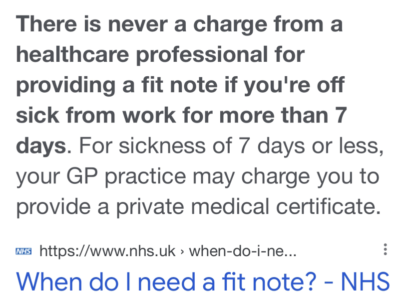 Since when did you have to pay to see NHS GP?!!