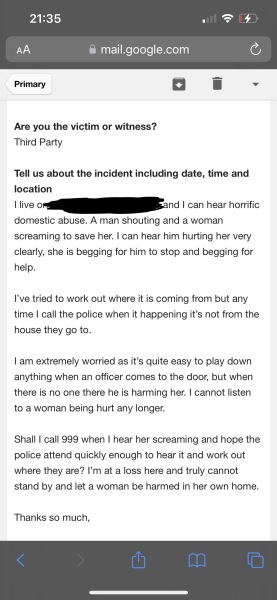 To have called the police 3 times for this. 