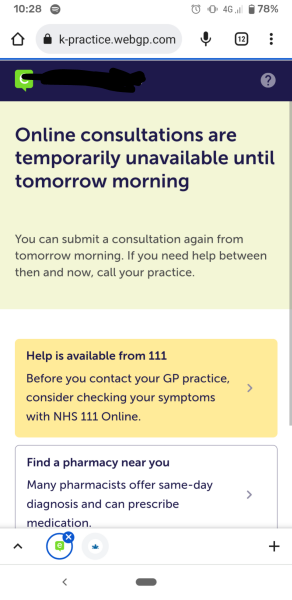 To go to the walk in centre for palpitations? 