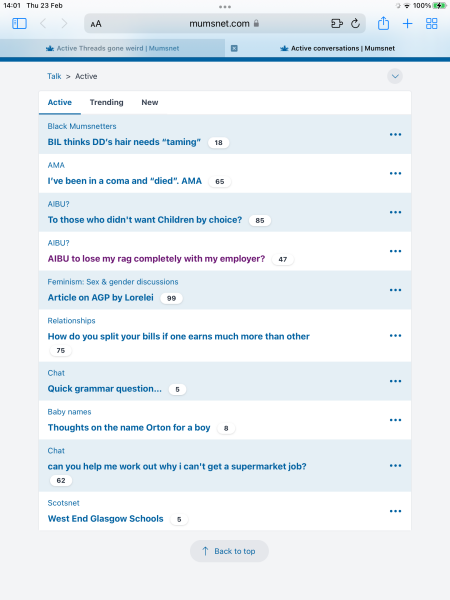 Active Threads gone weird