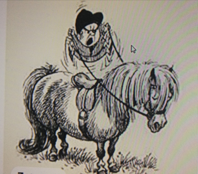 To have said this at the riding school? 