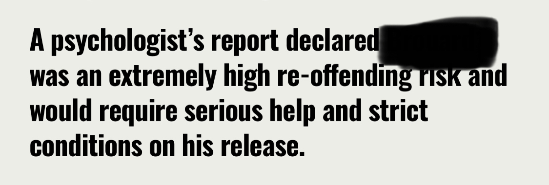 Ex Offender 