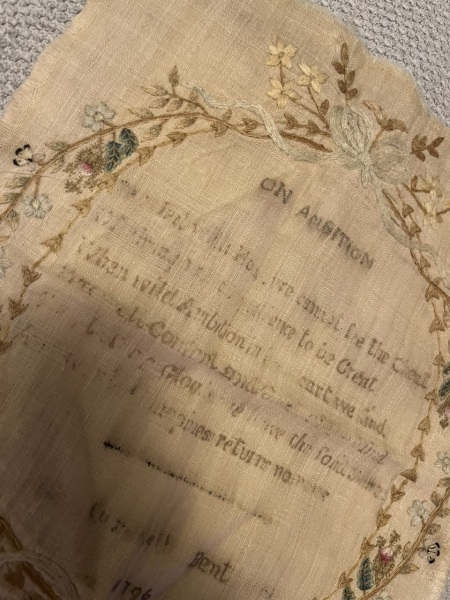 I have a sampler from 1796 to decipher. Old Trot calling the history buffs! Pic attached