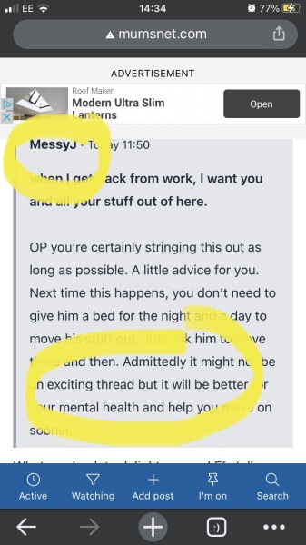 Set his cheating message as his screen saver