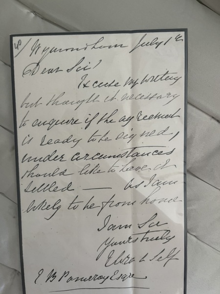Back with a letter from 1840. Anyone like to help decipher? Pic attached
