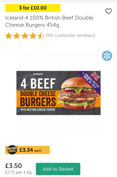 Beef burgers like the ones from a burger van