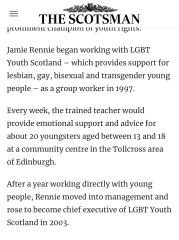Scotland PIE and LGB research thread