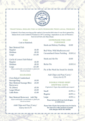 Chippy tea- what's your order?