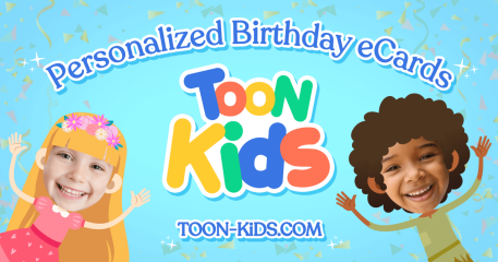 Unique and creative birthday wish eCard for kids