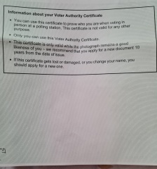 Photo ID needed to vote