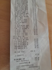 How much do you spend on food shopping? Would you share your shopping list? 