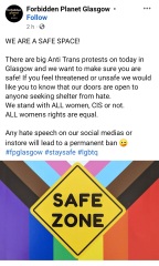 Standing for Women Glasgow 5th Feb