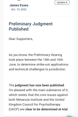 Court cases updates please