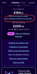 Octopus energy - refunds