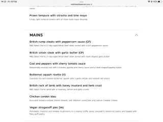 To think this ‘valentines’ m&s meal is rubbish?