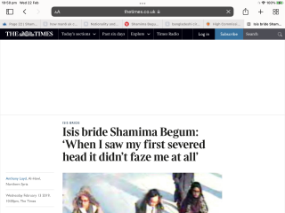 Shamima Begum lost her appeal.... 