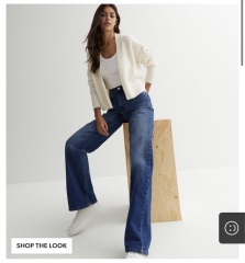 Where can I find wide leg jeans similar to these? 