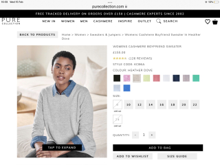 Help me find a light grey cashmere sweater?