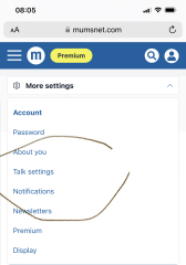 How do I block the sex topic on the Mumsnet app?