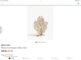 I need a large gold/brass thing. 