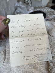 Anyone fancy trying to decipher a letter from 1877? Pics attached
