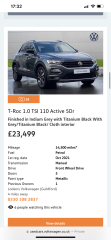 To ask what is going on with buying cars at the moment