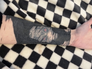 I’m getting my forearm blacked out tomorrow!