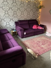 To put bright orange cushions on this sofa?