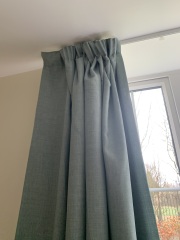 Curtain track in new rental