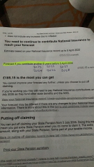 Urgent warning to anyone those age 45 + re: National Insurance & state pension 