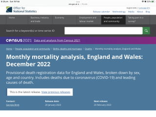 To wonder why nobody is talking about the excess death rates