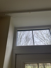 Curtain track in new rental