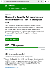 Petition to Update the Equality Act - thread 2