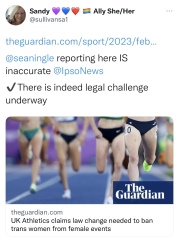 “UKA has today outlined its position relating to transgender participation in athletics in the UK.”