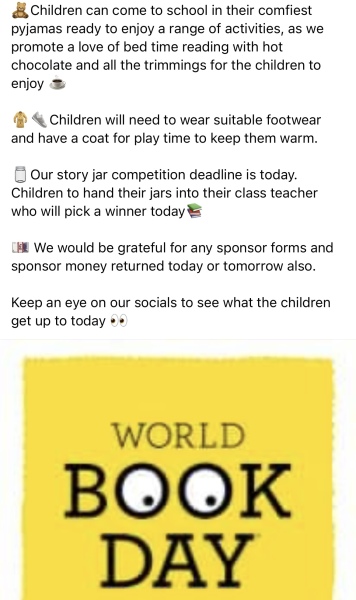 Teachers in pjs on world book day