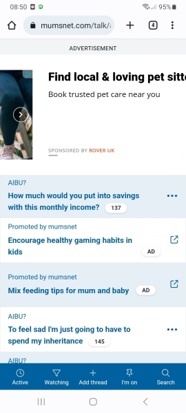 Ads covering a third of the page