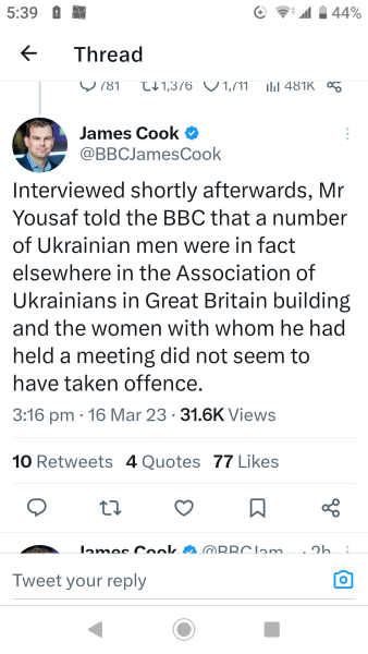 Humza Yousaf asks Ukrainian women in Scotland "where are all the men?"