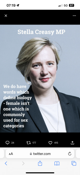 Starmer rowing back on self ID - what do we think?