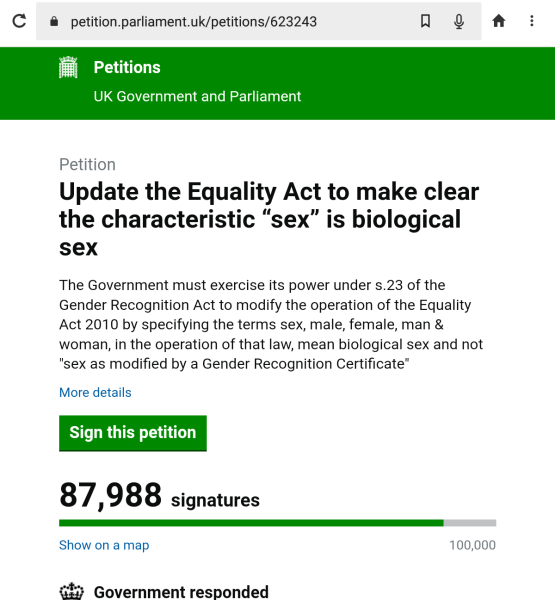Petition to Update the Equality Act / Thread 3