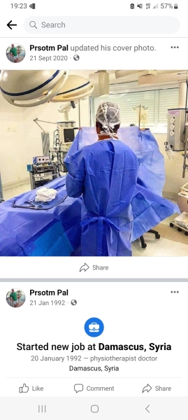 American surgeon working for UN peace keepers in Syria sent me face book friend request AIBU to start messaging and see where it goes?