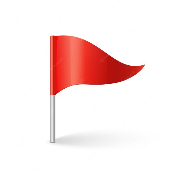 To think this is a red flag?