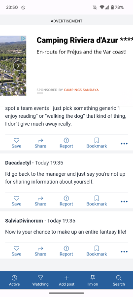 Ads covering a third of the page