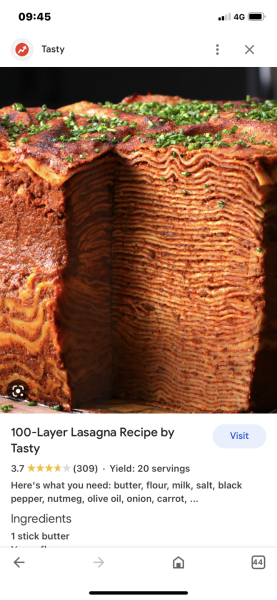 DH ate extra lasagne and didn’t tell me